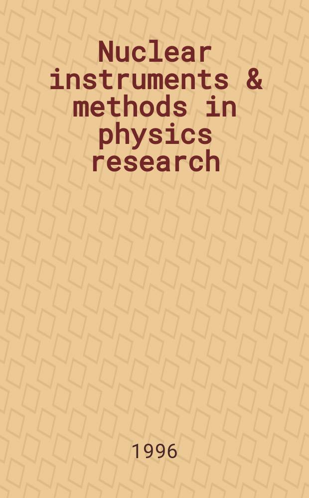 Nuclear instruments & methods in physics research : a journal on accelerators, instrumentation and techniques applied to research in nuclear and atomic physics, materials science and related fields in physics. Vol.377, №1 : Neutron radiography system design and characterization