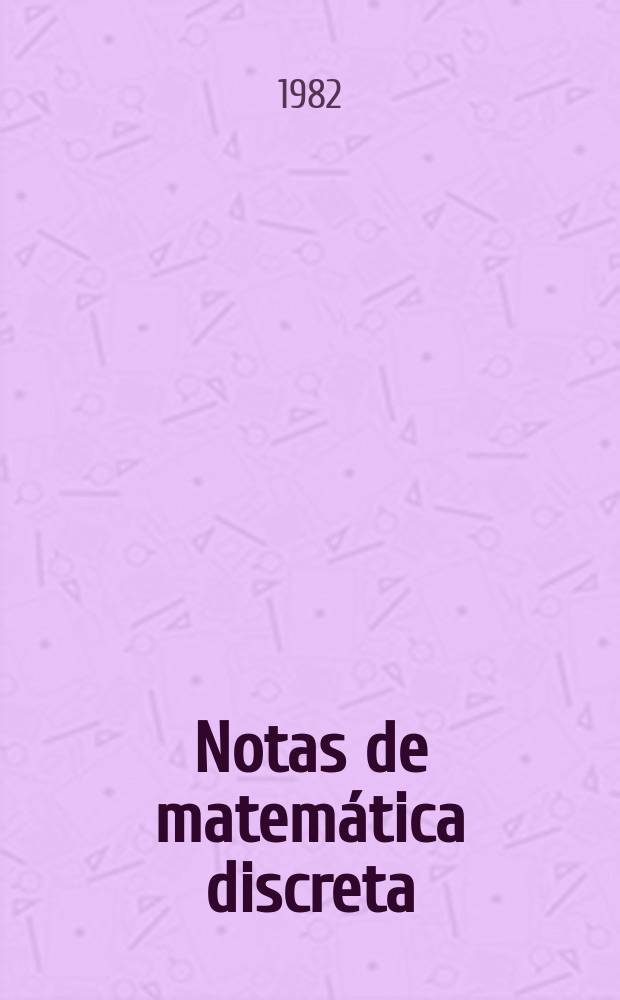 Notas de matemática discreta