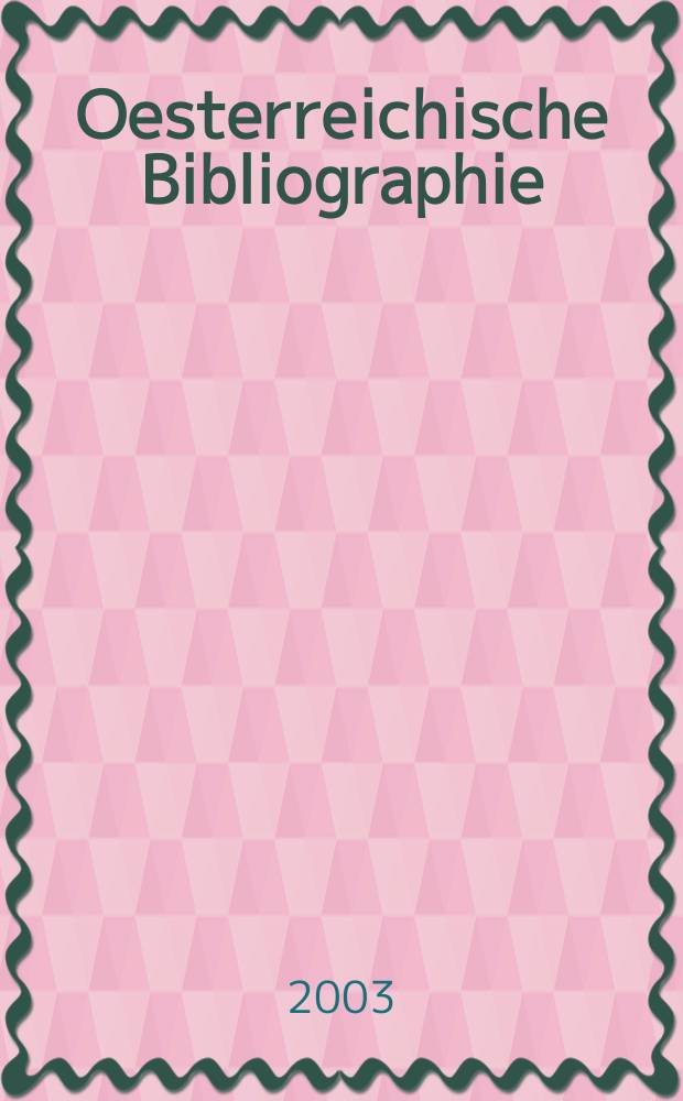 Oesterreichische Bibliographie : Praktische Musik (Auswahl)