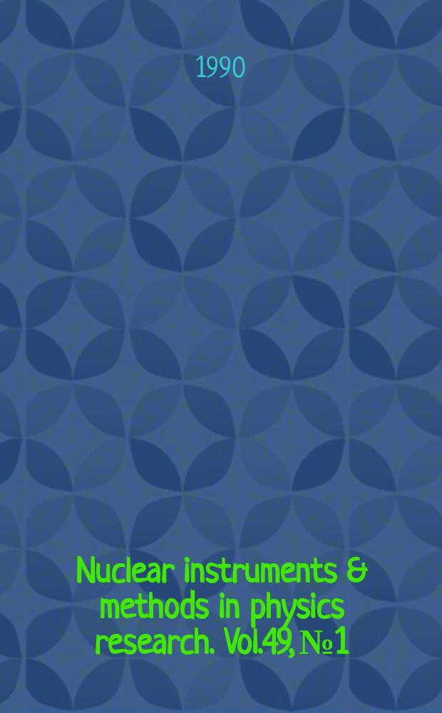 Nuclear instruments & methods in physics research. Vol.49, №1/4 : Particle induced x-ray emission and its analytical applications