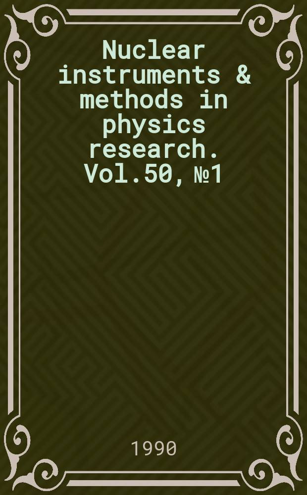 Nuclear instruments & methods in physics research. Vol.50, №1/4 : Accelerators in applied research and technology