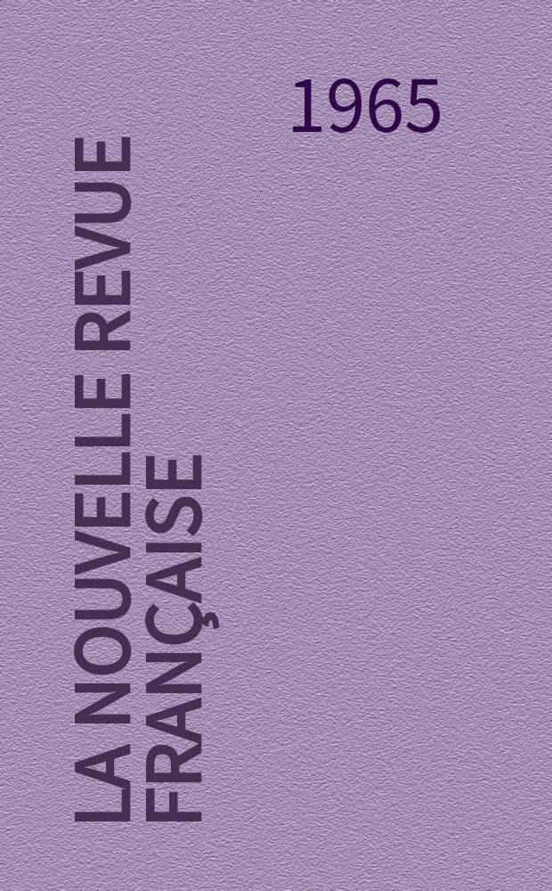 La Nouvelle revue française : NRF. Année13 1965, №148
