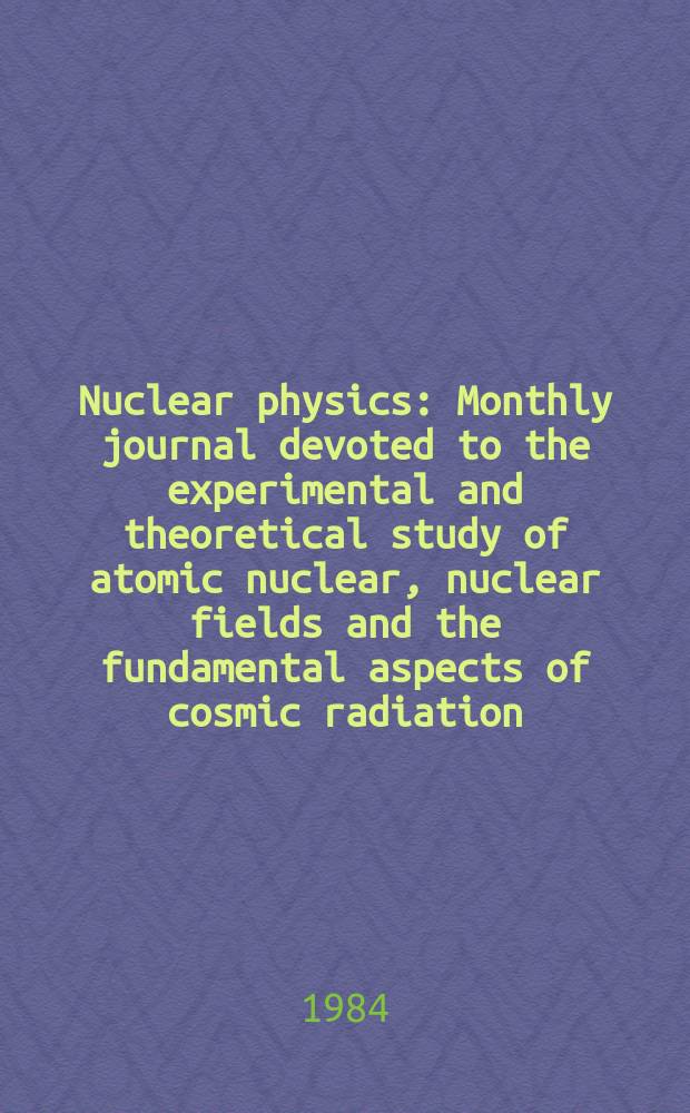 Nuclear physics : Monthly journal devoted to the experimental and theoretical study of atomic nuclear, nuclear fields and the fundamental aspects of cosmic radiation. Theoretical approaches of heavy ion reaction mechanisms