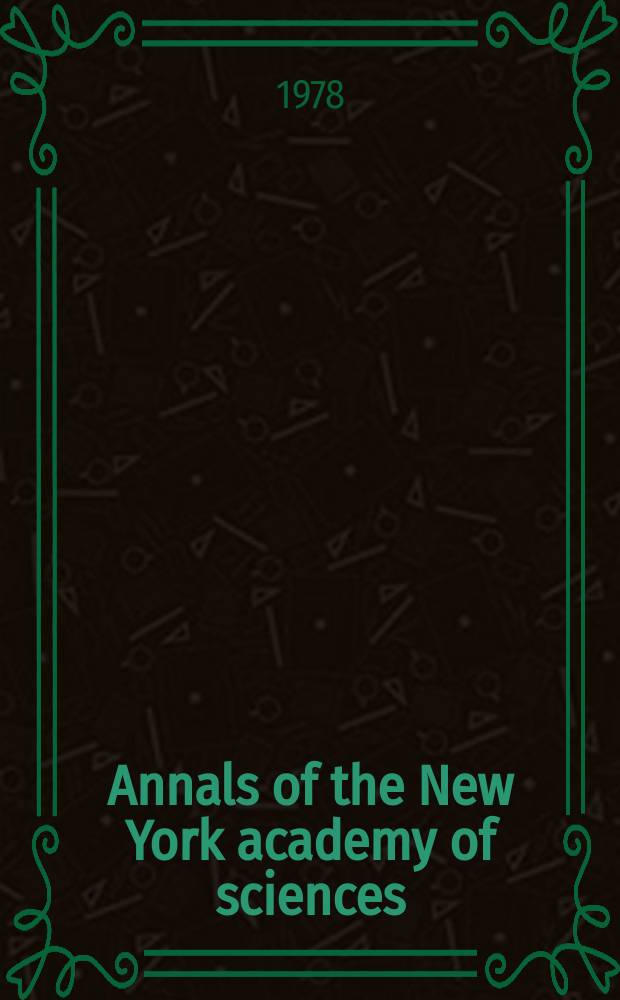 Annals of the New York academy of sciences : Late Lyceum of natural history. Vol.318 : Papers in anthropology and linguistics