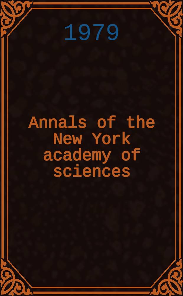 Annals of the New York academy of sciences : Late Lyceum of natural history. Vol.321 : Papers in mathematics