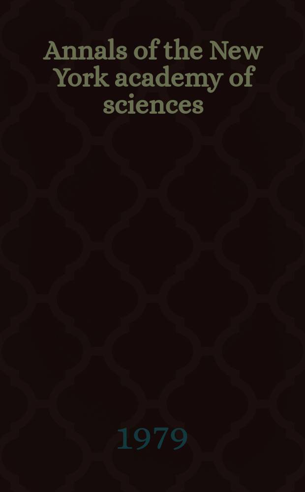 Annals of the New York academy of sciences : Late Lyceum of natural history. Vol.329 : Public control of environmental health hazards