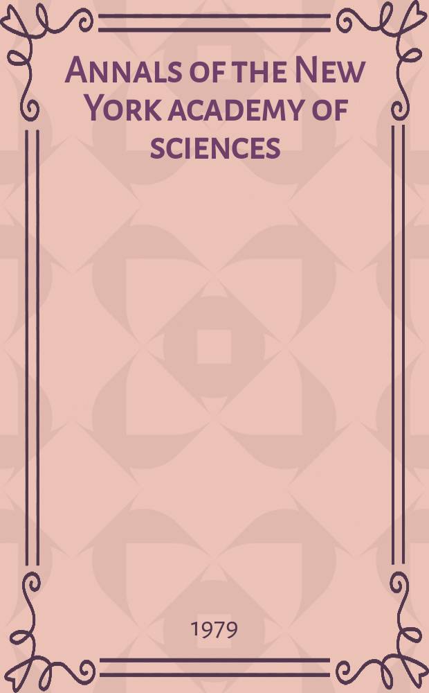 Annals of the New York academy of sciences : Late Lyceum of natural history. Vol.332 : Subcellular factors in immunity