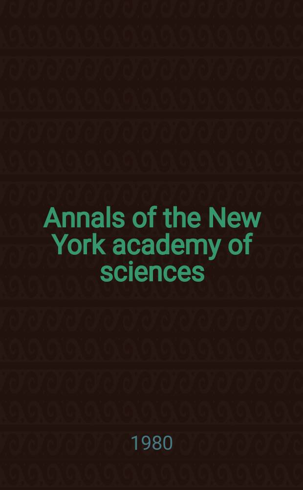 Annals of the New York academy of sciences : Late Lyceum of natural history. Vol.353 : Airborne contagion