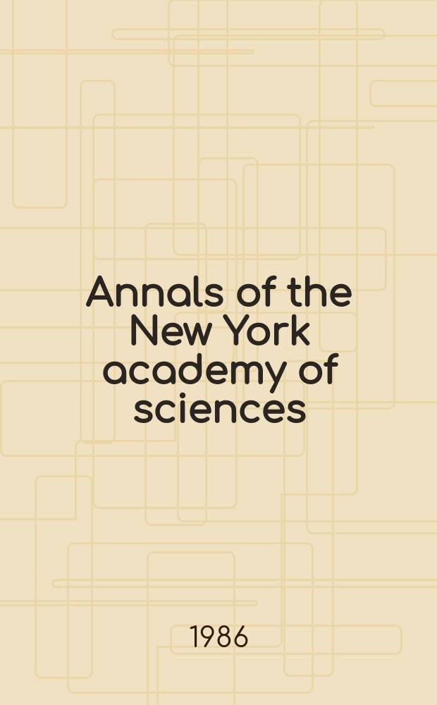Annals of the New York academy of sciences : Late Lyceum of natural history. Vol.468 : Clinical cytometry