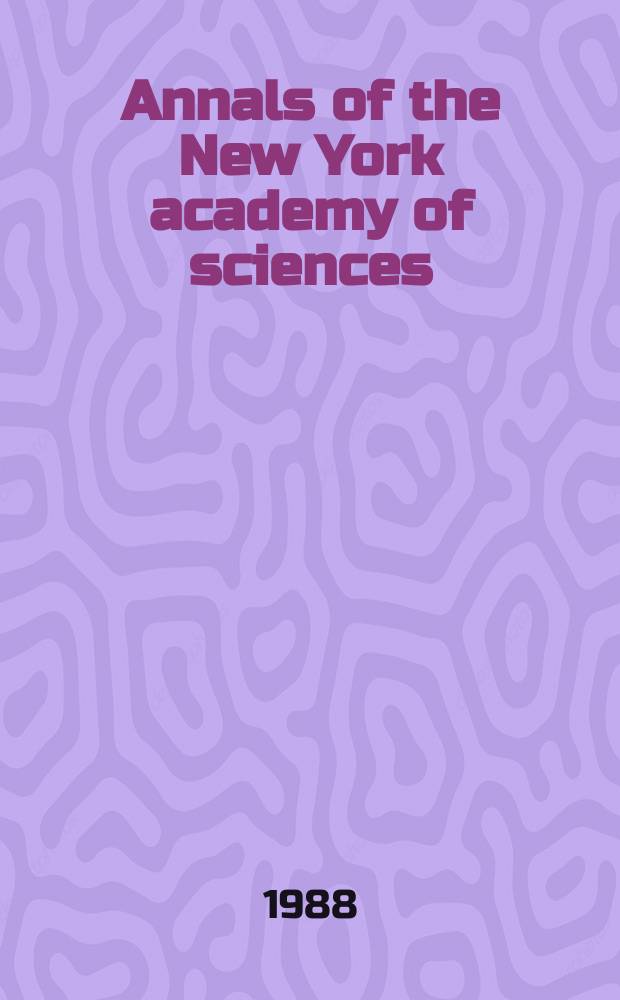 Annals of the New York academy of sciences : Late Lyceum of natural history. Vol.515 : Central determinants of age-related declines in motor function