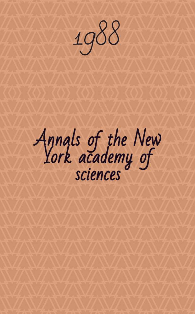 Annals of the New York academy of sciences : Late Lyceum of natural history. Vol.526 : Hemochromatosis
