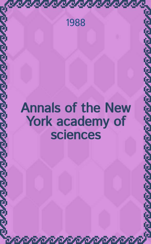 Annals of the New York academy of sciences : Late Lyceum of natural history. Vol.531 : Neurological applications of implanted drug pumps