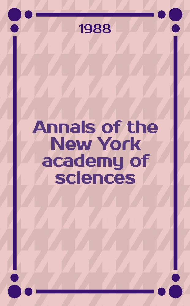 Annals of the New York academy of sciences : Late Lyceum of natural history. Vol.544 : Antifungal drugs