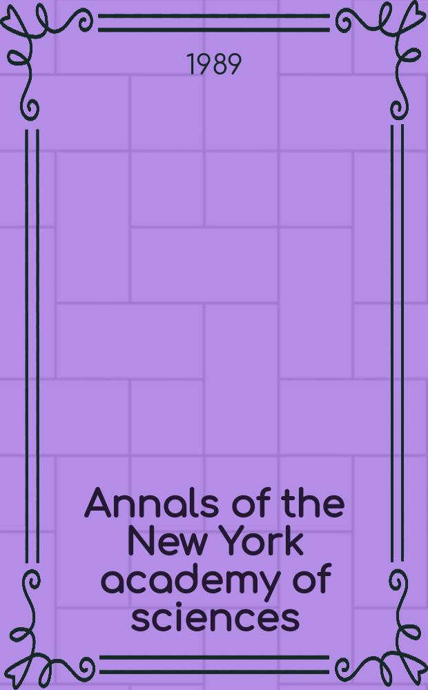 Annals of the New York academy of sciences : Late Lyceum of natural history. Vol.556 : Heparin and related polysaccharides