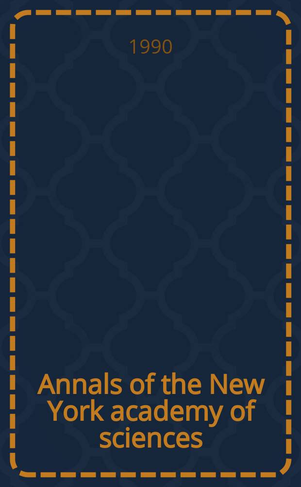 Annals of the New York academy of sciences : Late Lyceum of natural history. Vol.585 : Vitamin B₆