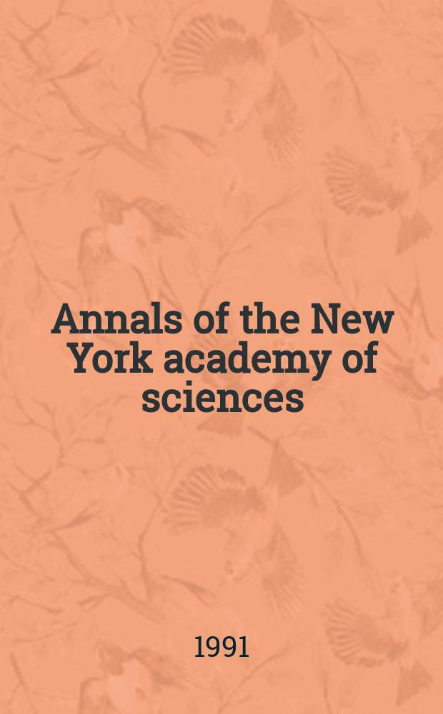 Annals of the New York academy of sciences : Late Lyceum of natural history. Vol.620 : Windows on the brain