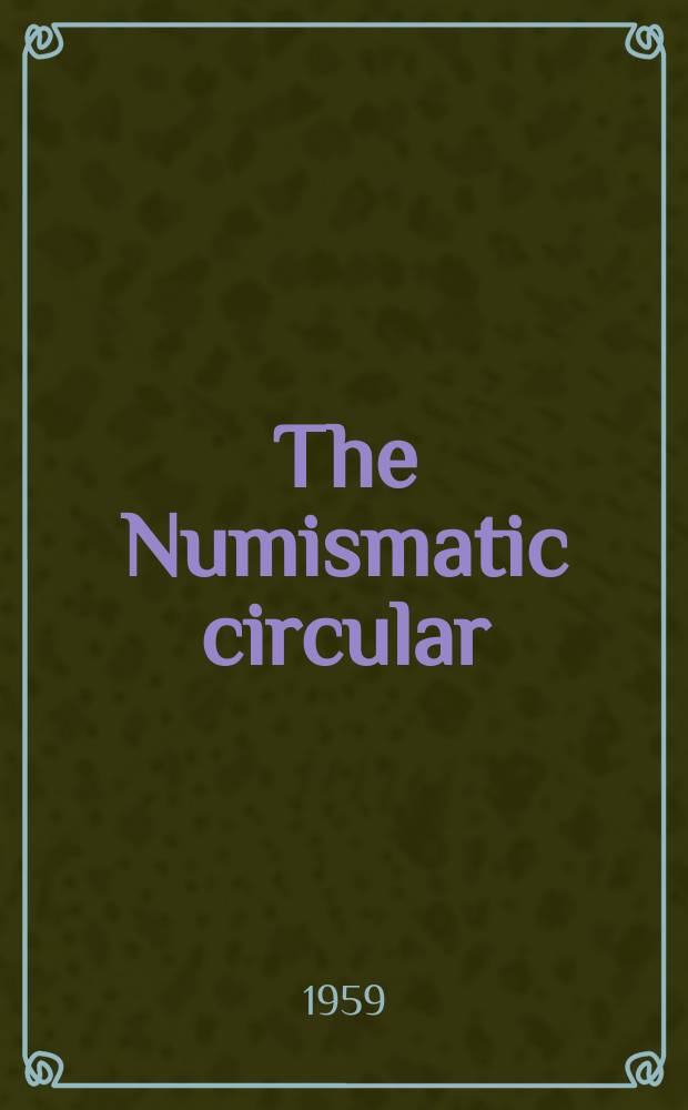 The Numismatic circular