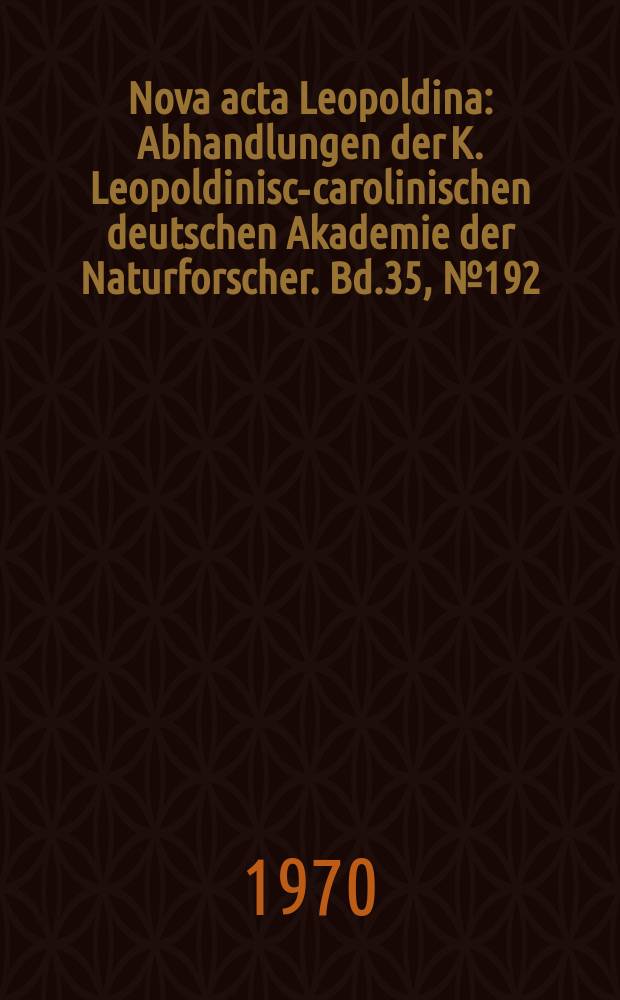 Nova acta Leopoldina : Abhandlungen der K. Leopoldinisch- carolinischen deutschen Akademie der Naturforscher. Bd.35, №192 : Die Änderung der Materialeigenschaften und der stofflichen Zusammensetzung des kompakten Knochengewebes im Laufe der Altersentwicklung