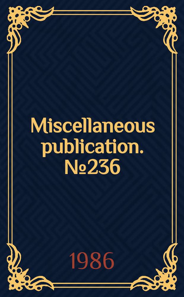 Miscellaneous publication. №236 : Observed processes of glacial deposition in Glacier Bay, Alaska