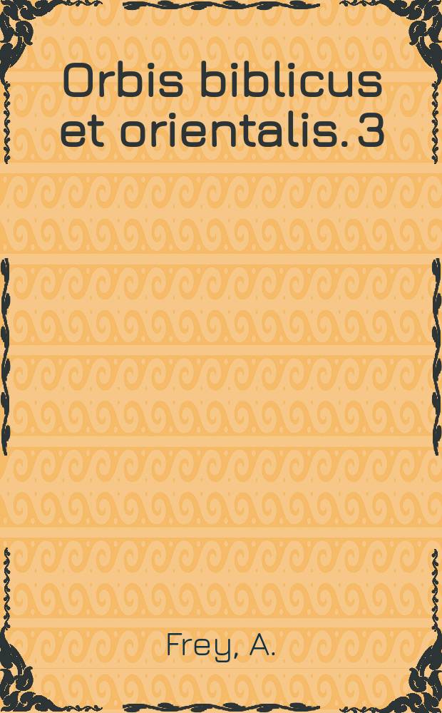 Orbis biblicus et orientalis. 3 : Petite grammaire syriaque