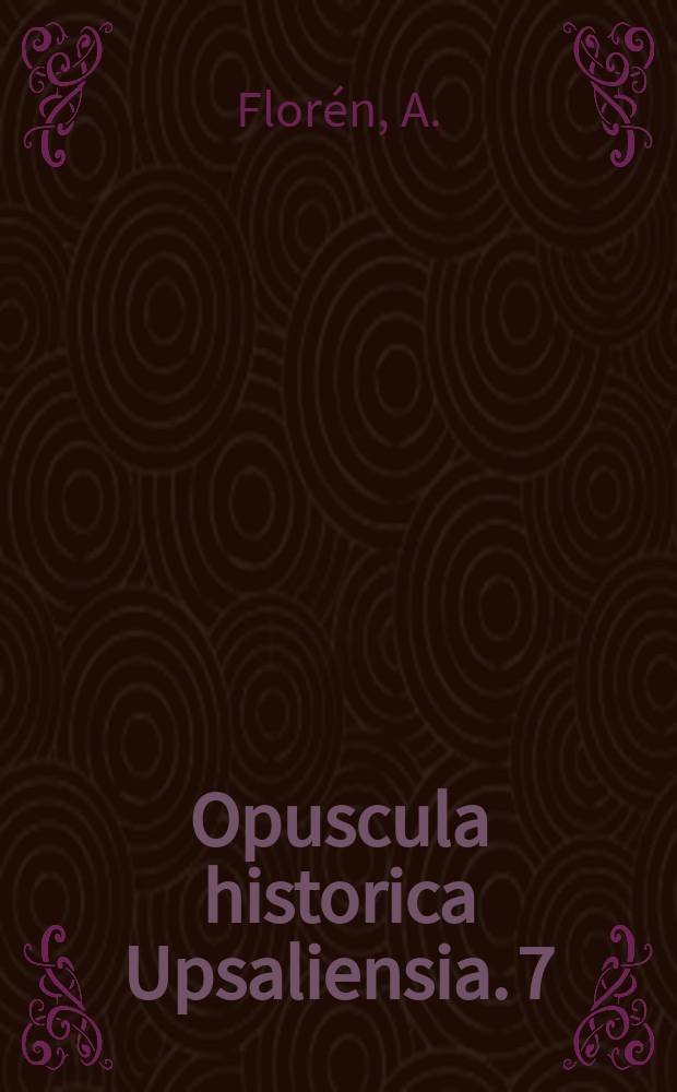 Opuscula historica Upsaliensia. 7 : Genus och producentroll