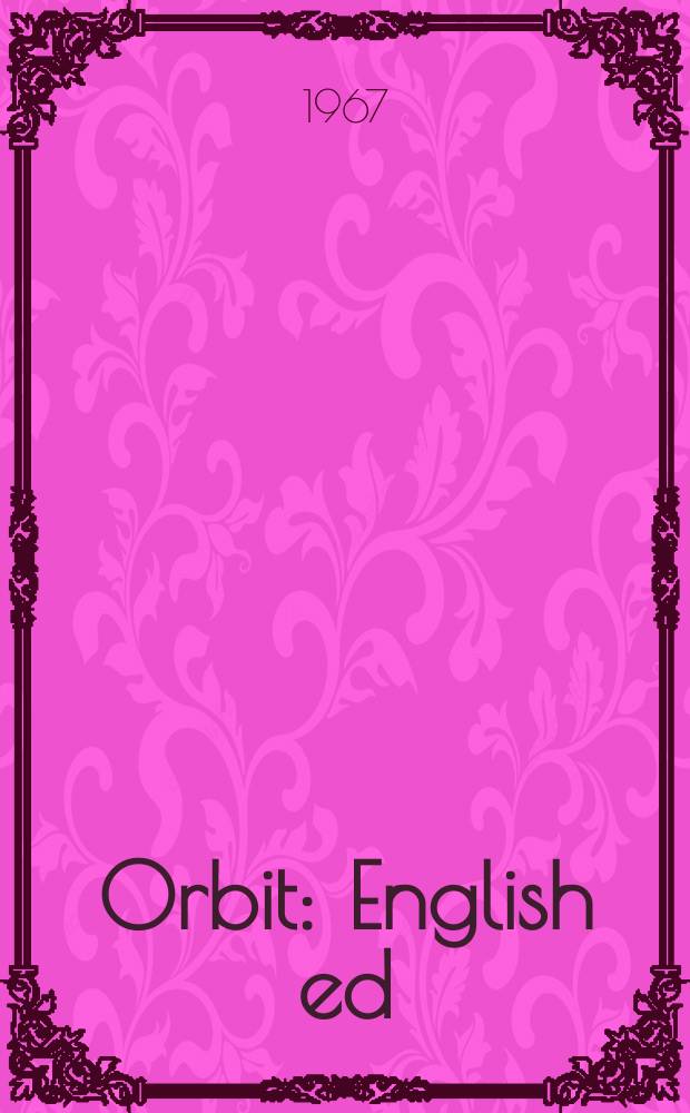 Orbit : English ed