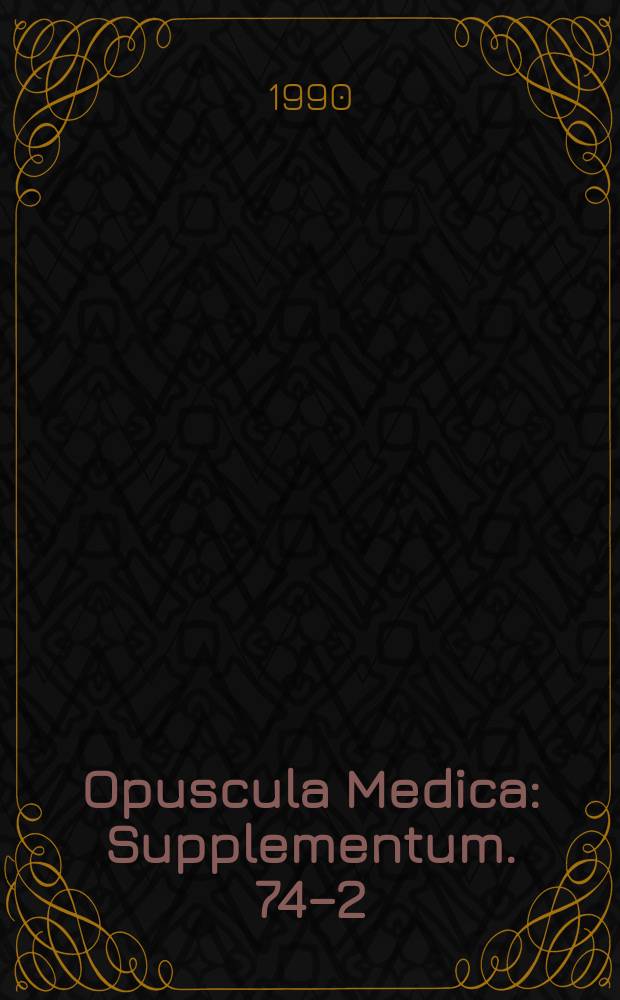 Opuscula Medica : Supplementum. 74–2 : Akutmedicin och intensivvård