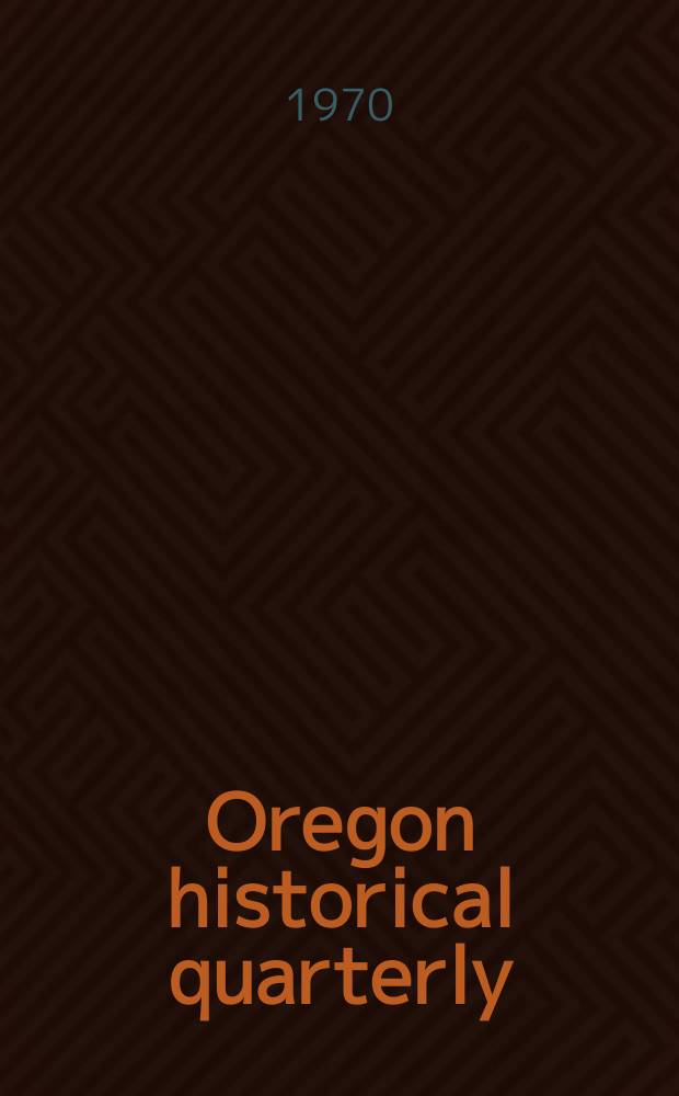 Oregon historical quarterly