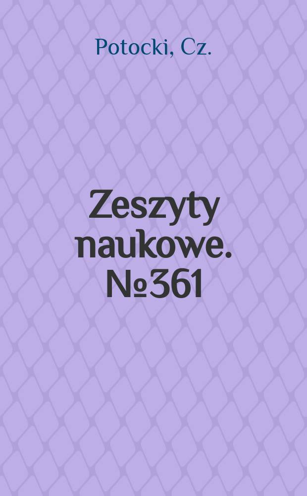 Zeszyty naukowe. № 361 : Diagnostyka procesów produkcji górniczej