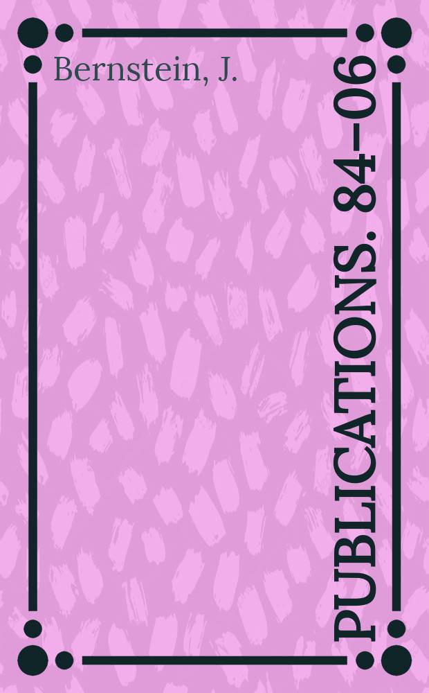 [Publications]. 84–06 : Neutrino cosmology