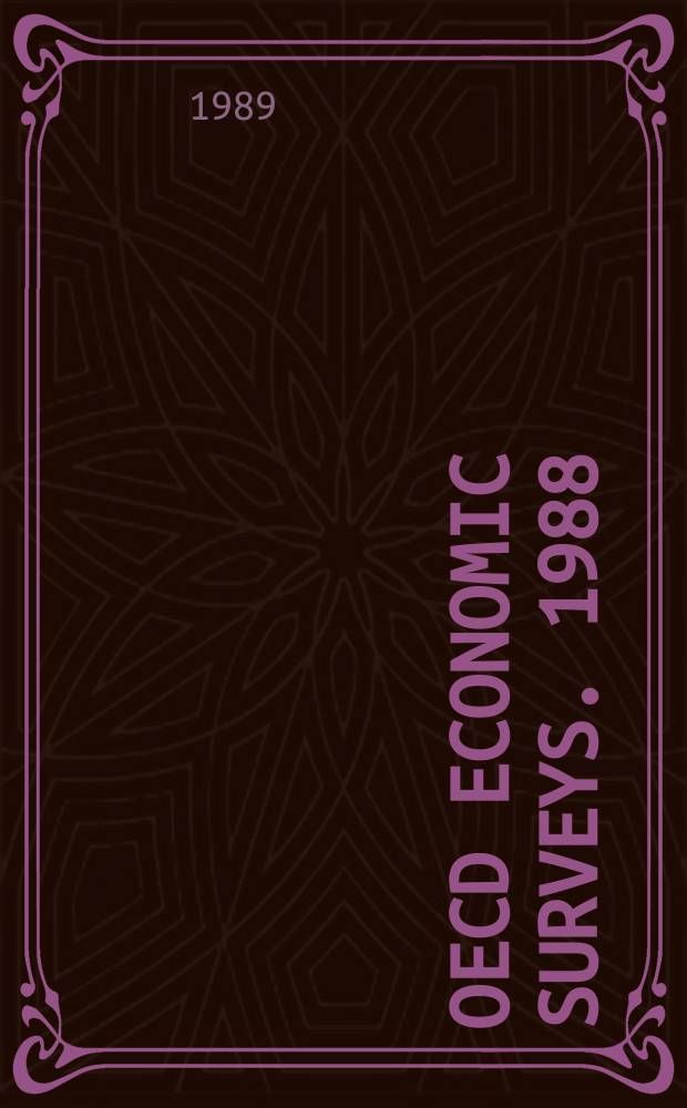 OECD economic surveys. 1988/1989 : (New Zealand)