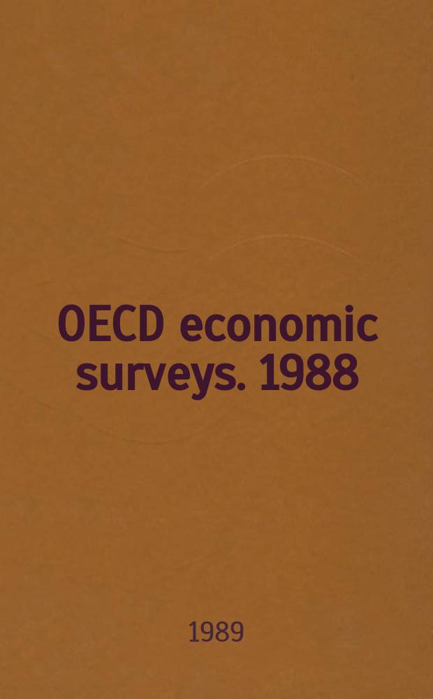 OECD economic surveys. 1988/1989 : (Italy)