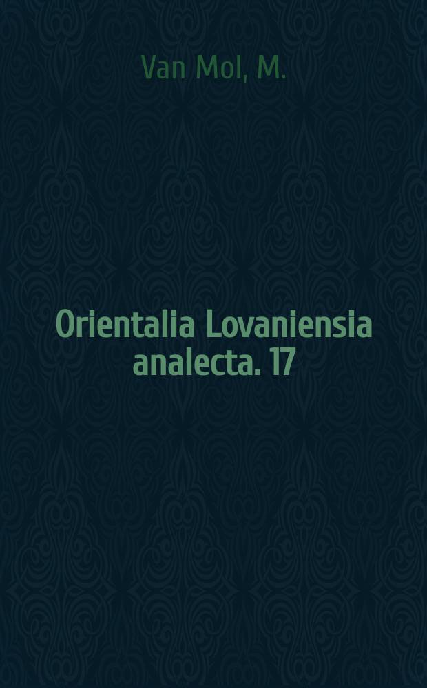 Orientalia Lovaniensia analecta. 17 : Handboek modern Arabisch