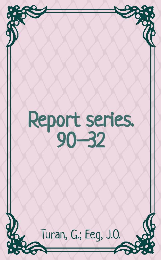Report series. 90–32 : Contributions to λ⁺c → ΠΣ, Πλ and pk̅° ...