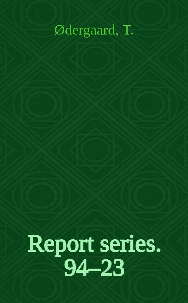 Report series. 94–23 : Electromagnetic noise studies in a silicon ...