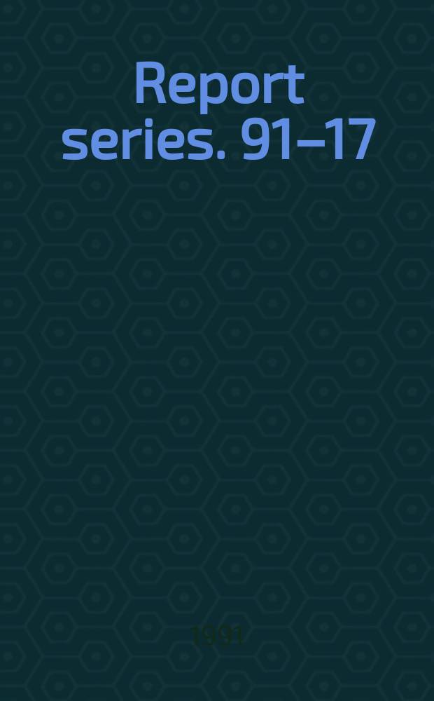 Report series. 91–17 : The teming control unil (TCU) and fan - out ...