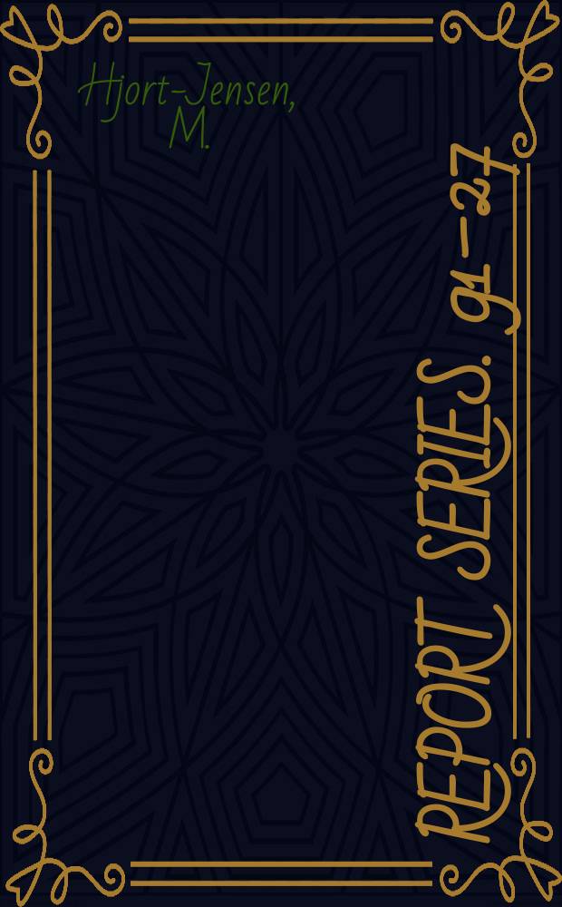 Report series. 91–27 : Effective interactions for valence - hole nuclei ...