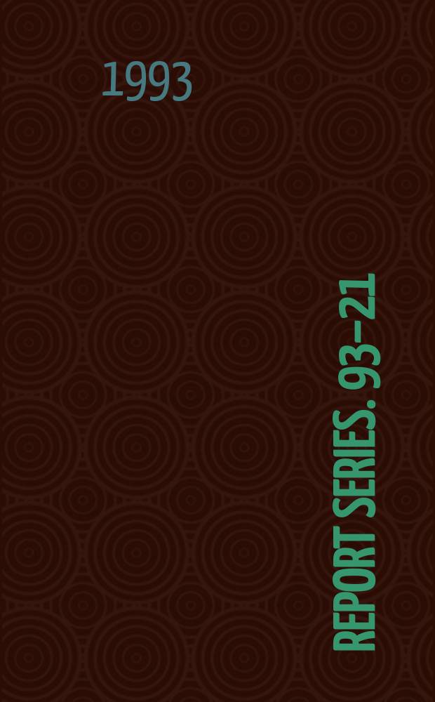 Report series. 93–21 : The (³He, α) reaction mechanism