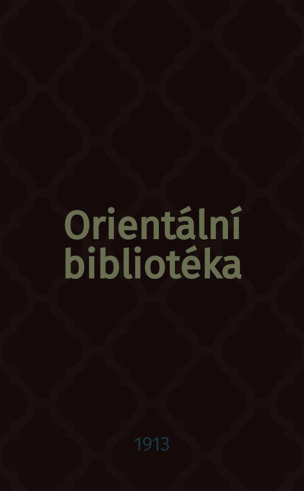 Orientální bibliotéka