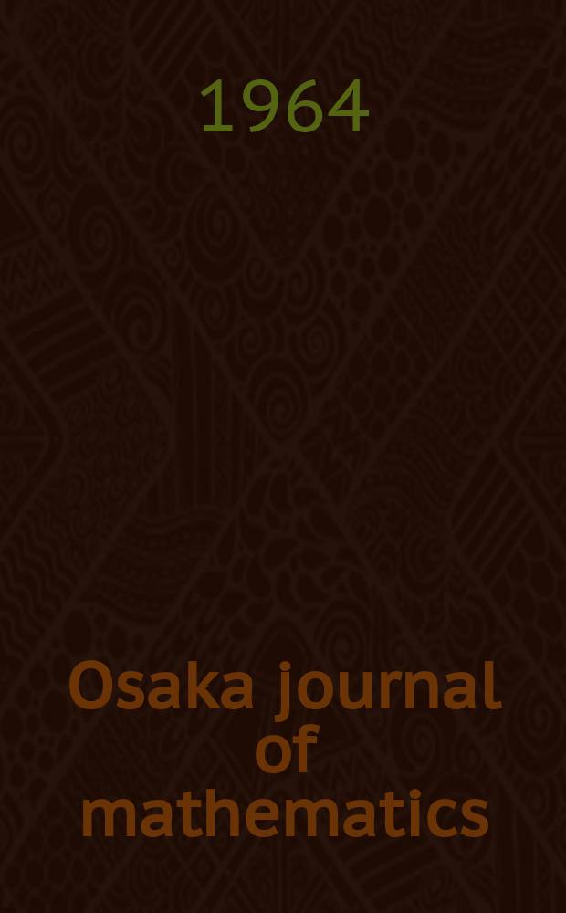 Osaka journal of mathematics