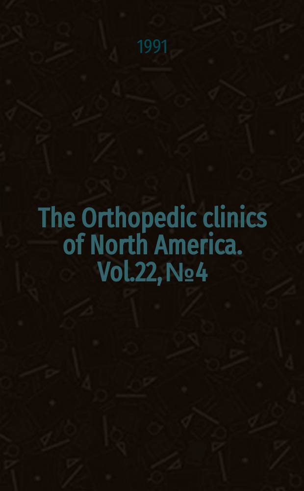 The Orthopedic clinics of North America. Vol.22, №4 : Limb lengthening
