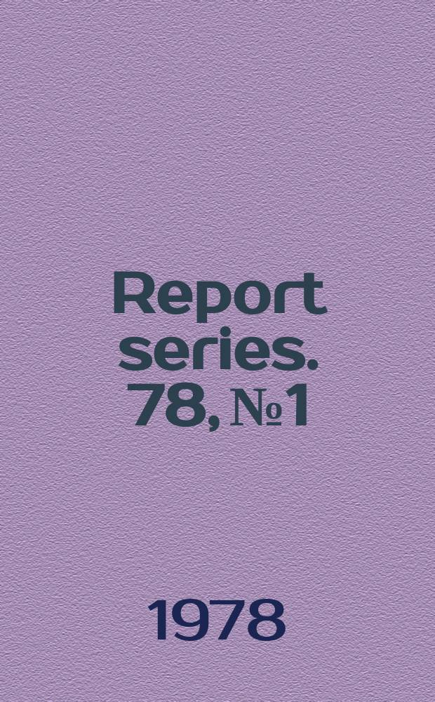 Report series. 78, №1 : Radiation damage to dibydrouracil