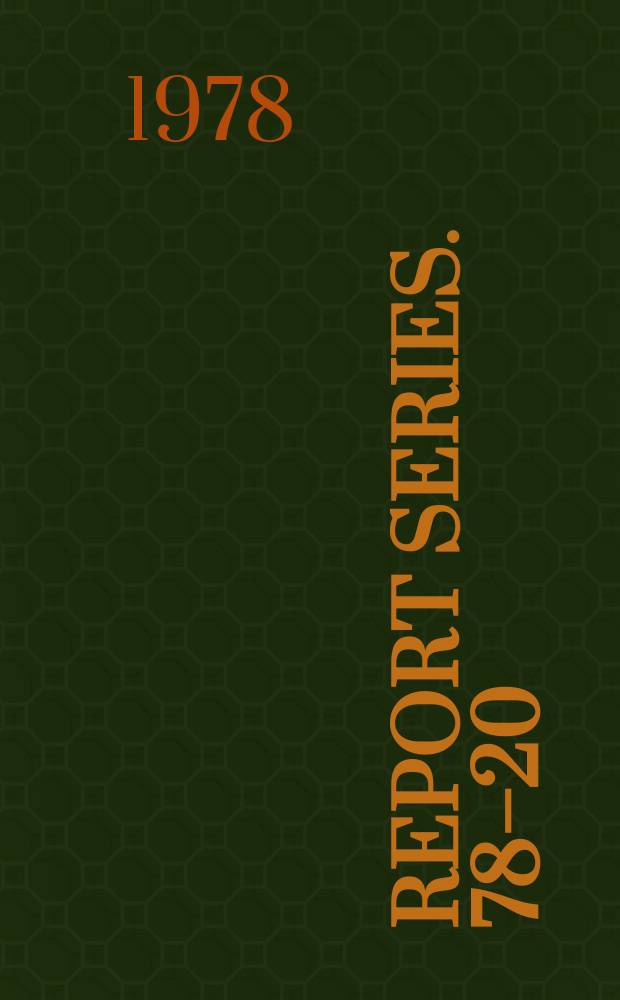 Report series. 78–20 : Magnetization of a paramagnetic ...