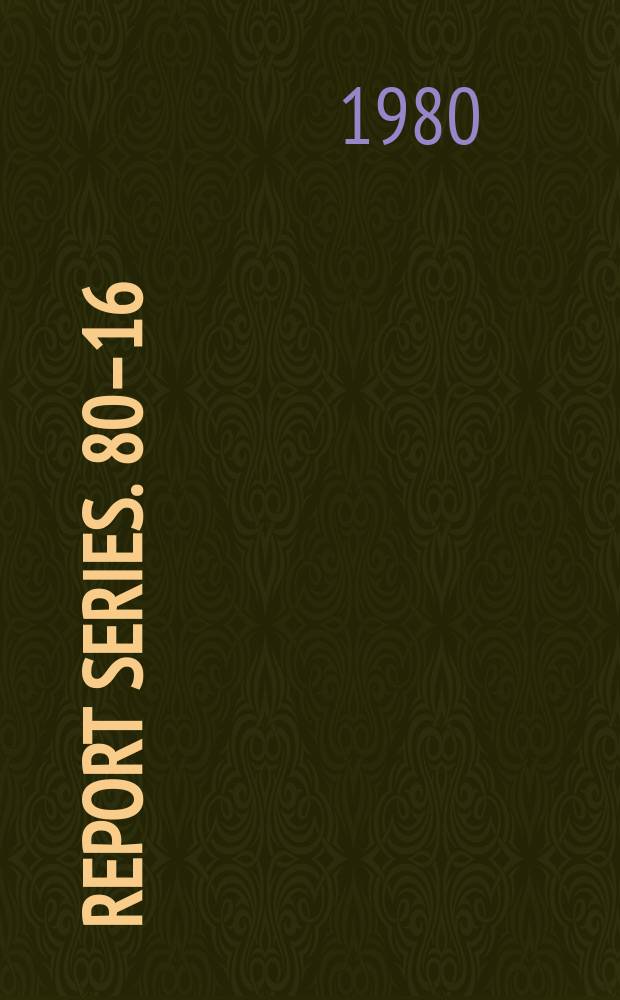 Report series. 80&ndash;16 : Partikkelfysikk for handroner