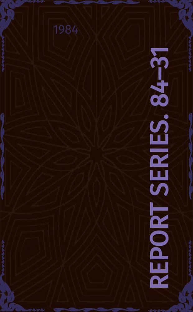 Report series. 84–31 : NIM module for efficient amplifier ...