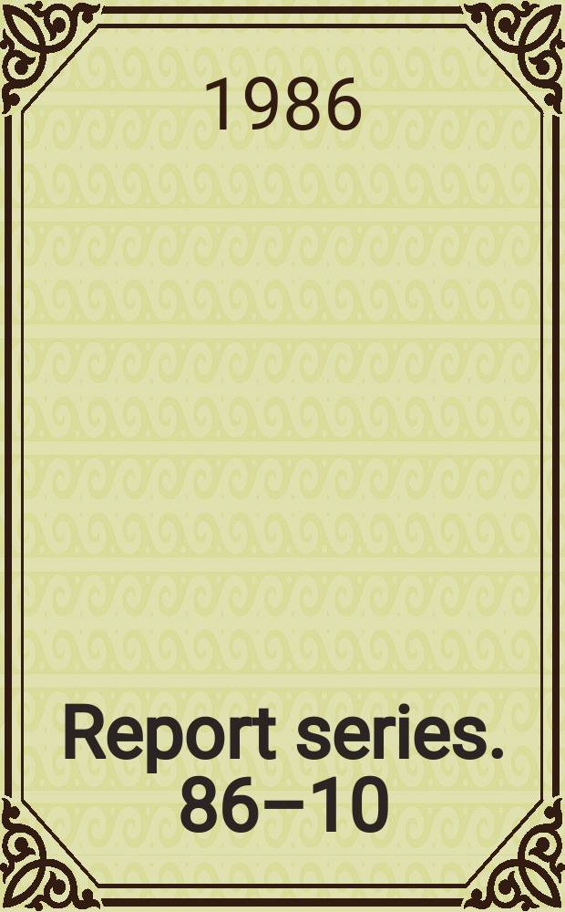 Report series. 86–10 : Large area silicon detectors with front end electronics ...