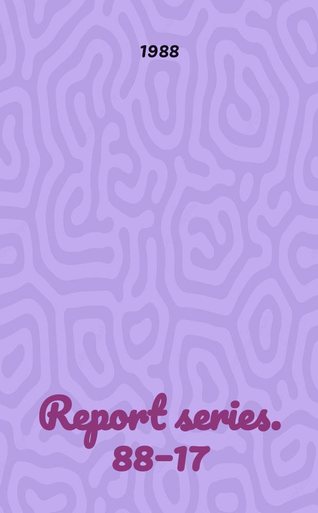 Report series. 88&ndash;17 : The role of penguin - like interactions in weak processes