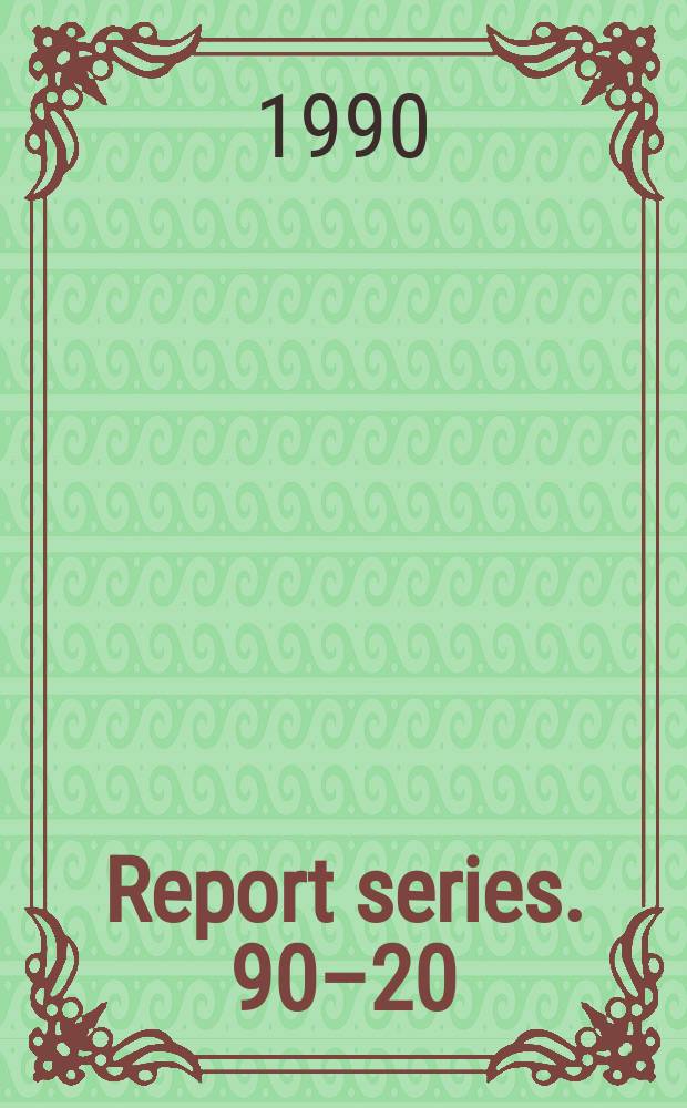 Report series. 90–20 : Gross - properties of statistical y - decay in ¹⁷²Yb