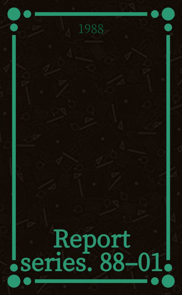 Report series. 88&ndash;01 : Solenergi ved Fysisk Institutt Universitetet i Oslo