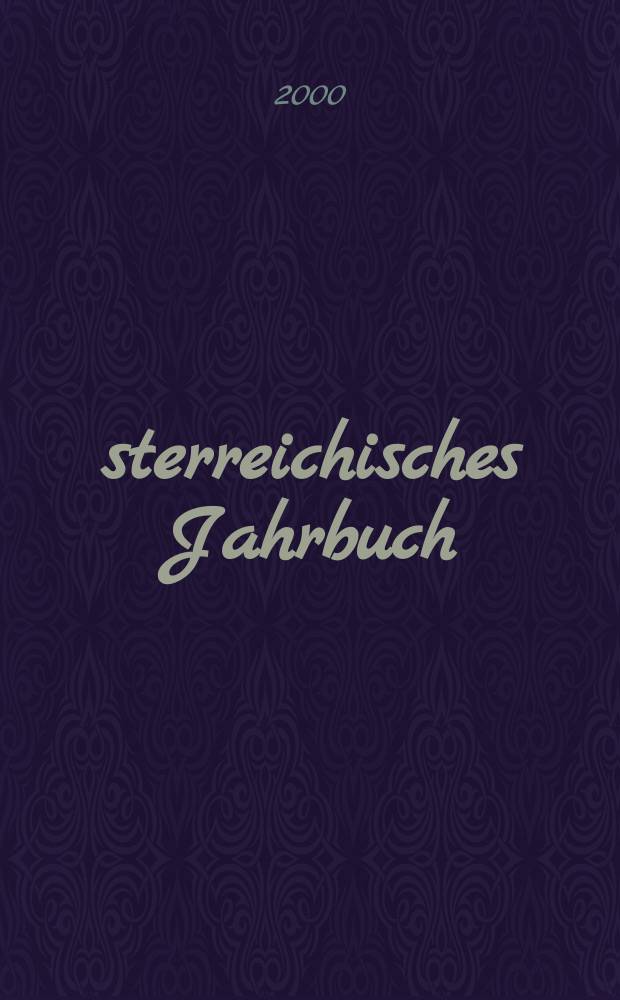 Österreichisches Jahrbuch : Nach amtlichen Quellen. Folge72